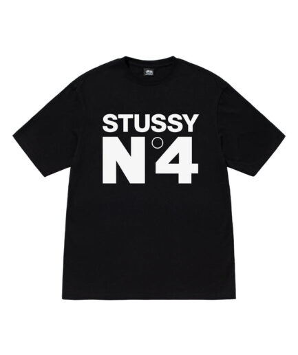 NO.4 STUSSY TEE-BLACK